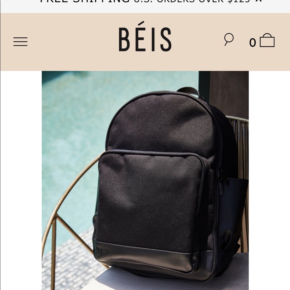 Black beis backpack